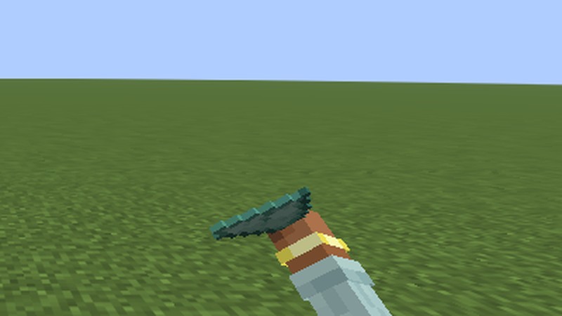 Holding a Hypixel SkyBlock drill in first person
